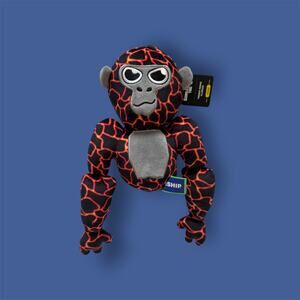 Makeship Gorilla Tag Lava Monke Plush Limited Edition Tagged Monke Plushie NWT